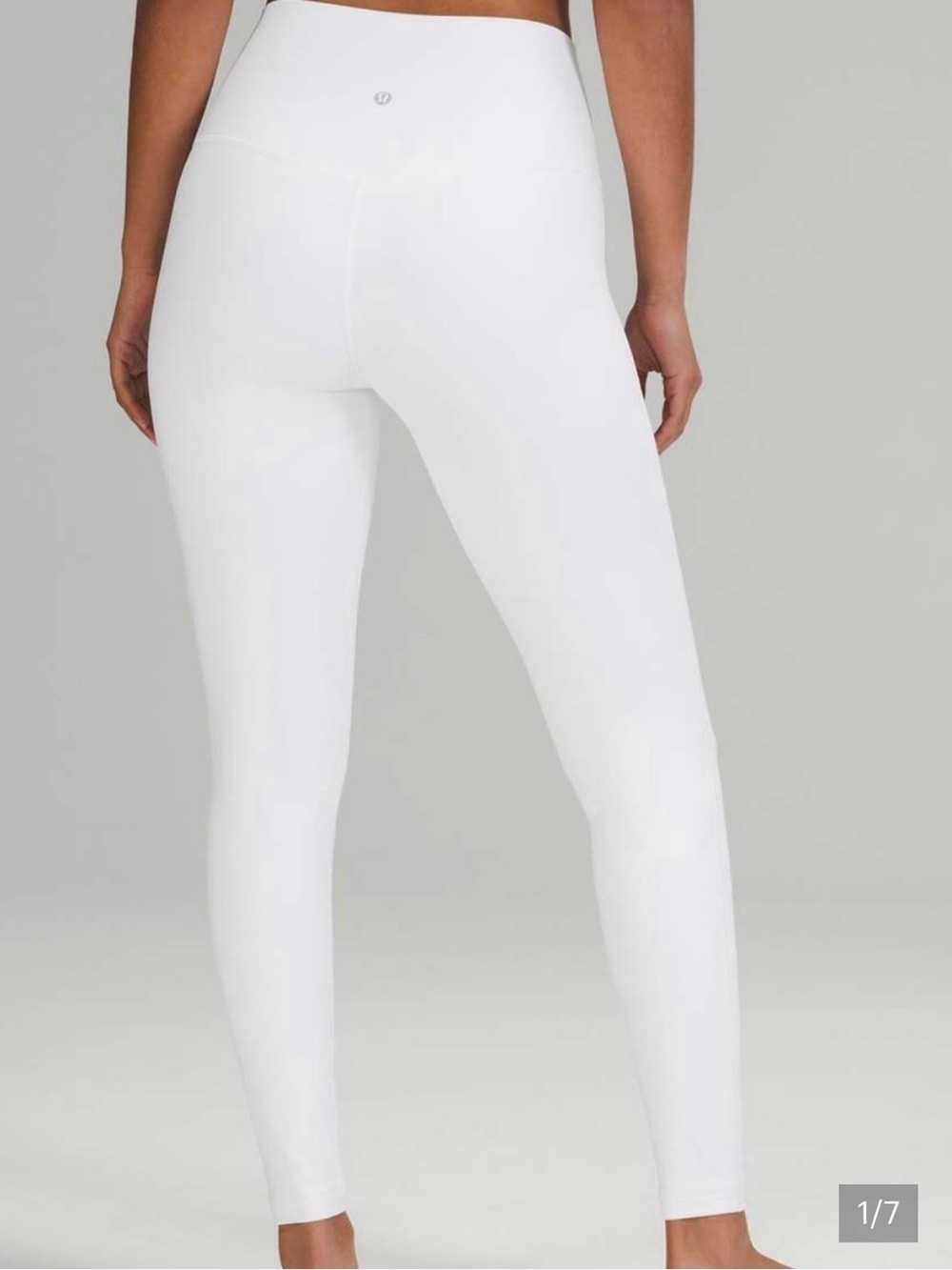 LULULEMON 26” Wunder Train High Rise Legging in Bright White (Sz 2)